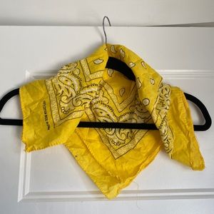 Bright Yellow Cotton Bandana